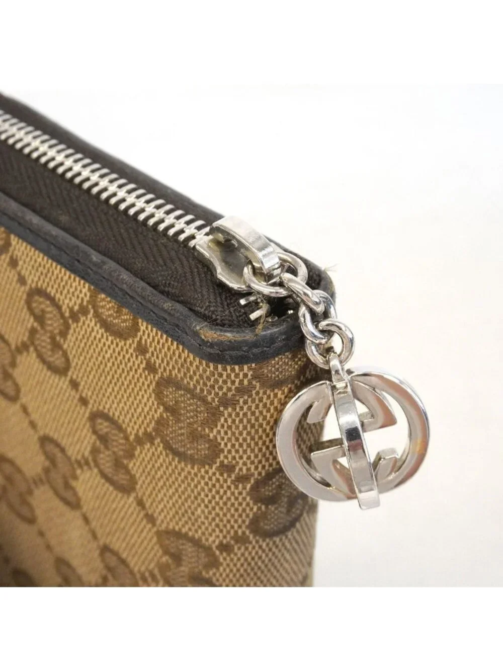 Gucci Wallet GG Canvas Brown Gold